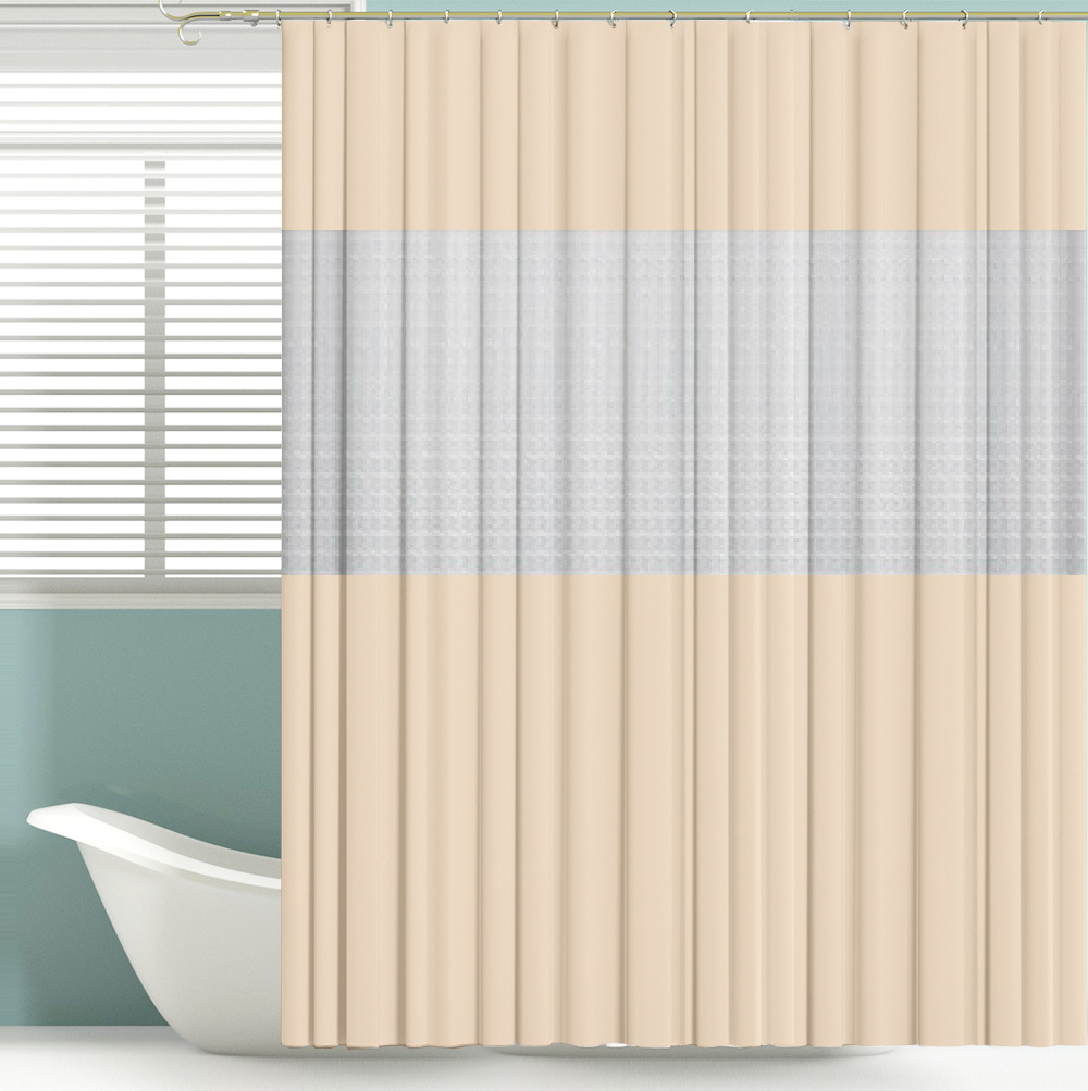 PEVA bath curtain, door curtain fabric, 3D stereoscopic texture, anti-mold and antibacterial, silk texture thickened, waterproof bathroom partition pic 14