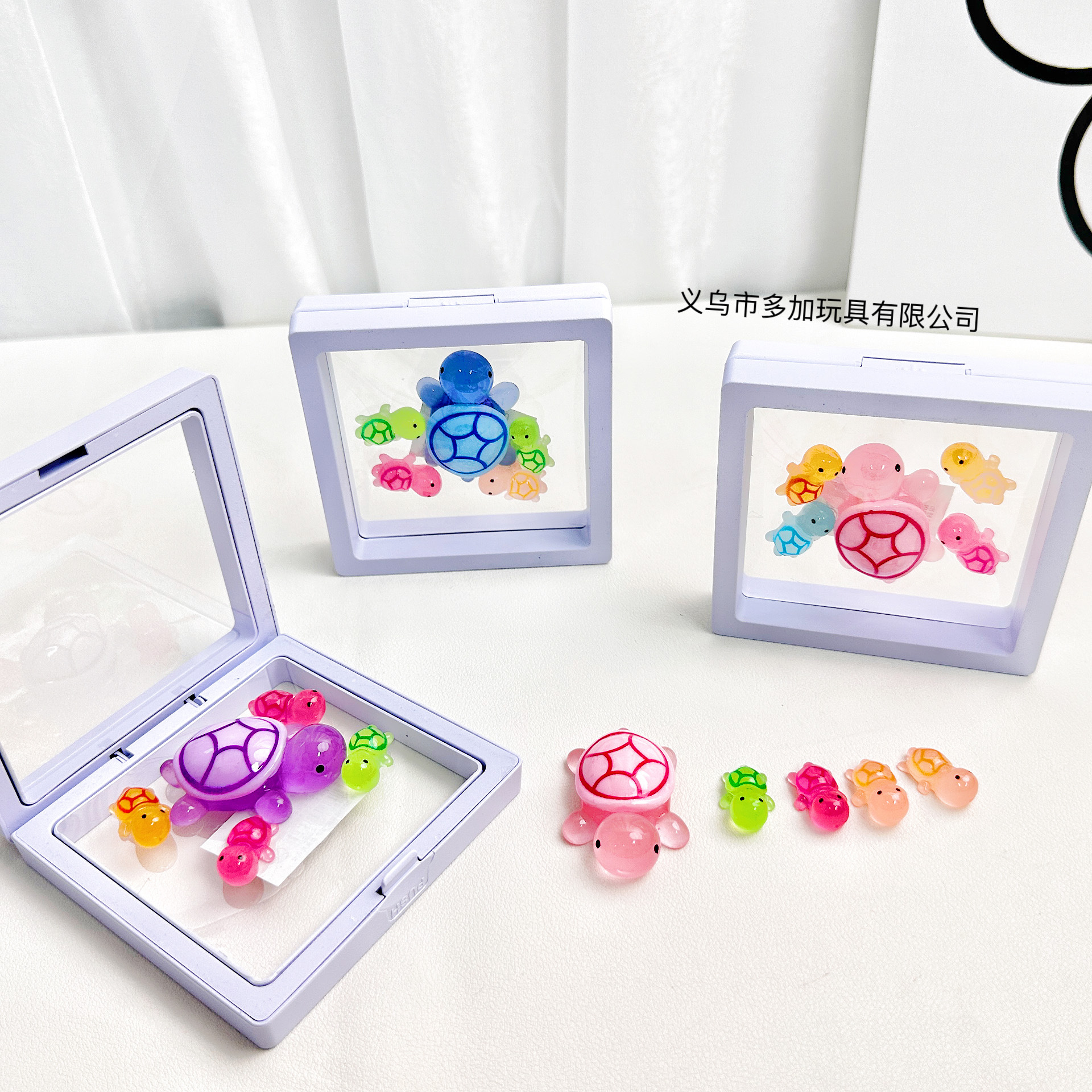 12入夜光迷你小乌龟树脂挂件盲袋夜光海龟网红抖音盲袋树脂摆件对详情9