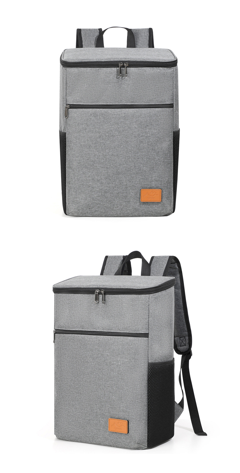 跨境专供双肩冰包批发便携午餐包折叠冷藏露营野餐包双肩保温背包详情5