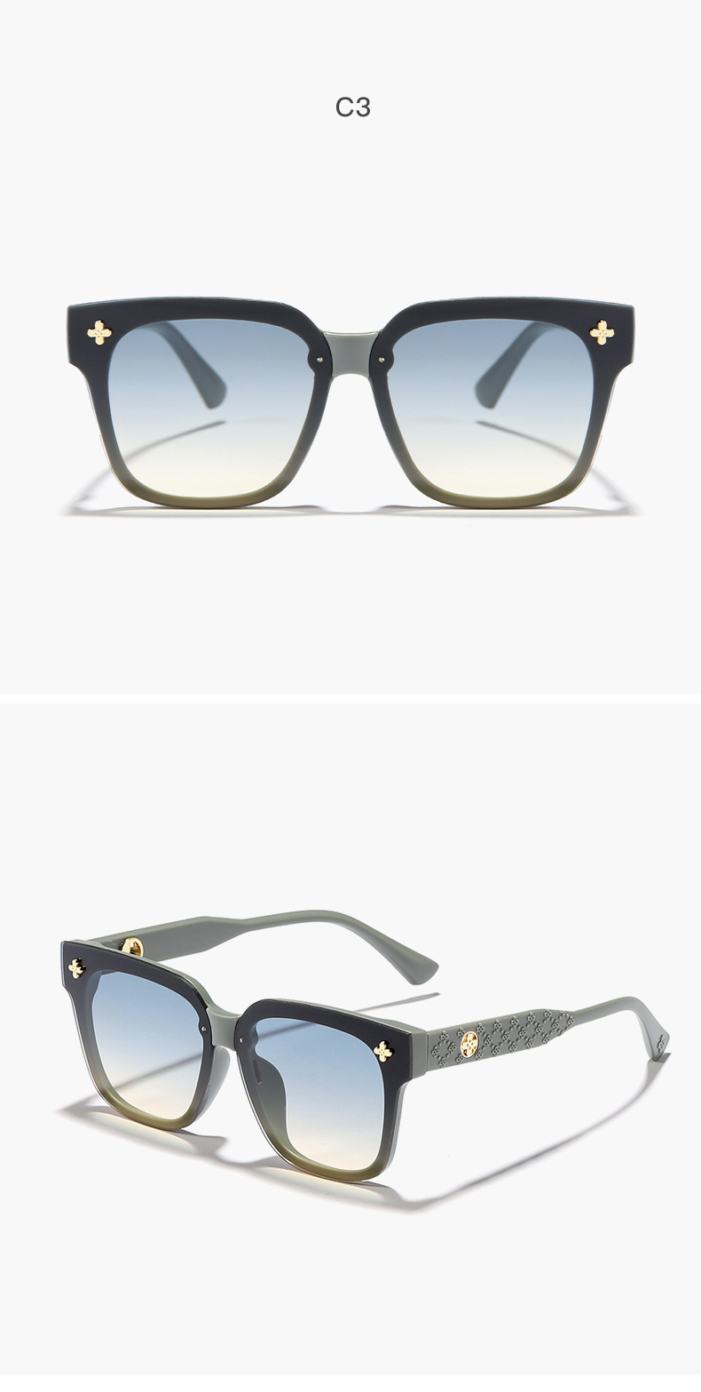 跨境墨镜女夏防紫外线太阳眼镜男士2024潮流新款时尚圆脸网红眼镜详情10