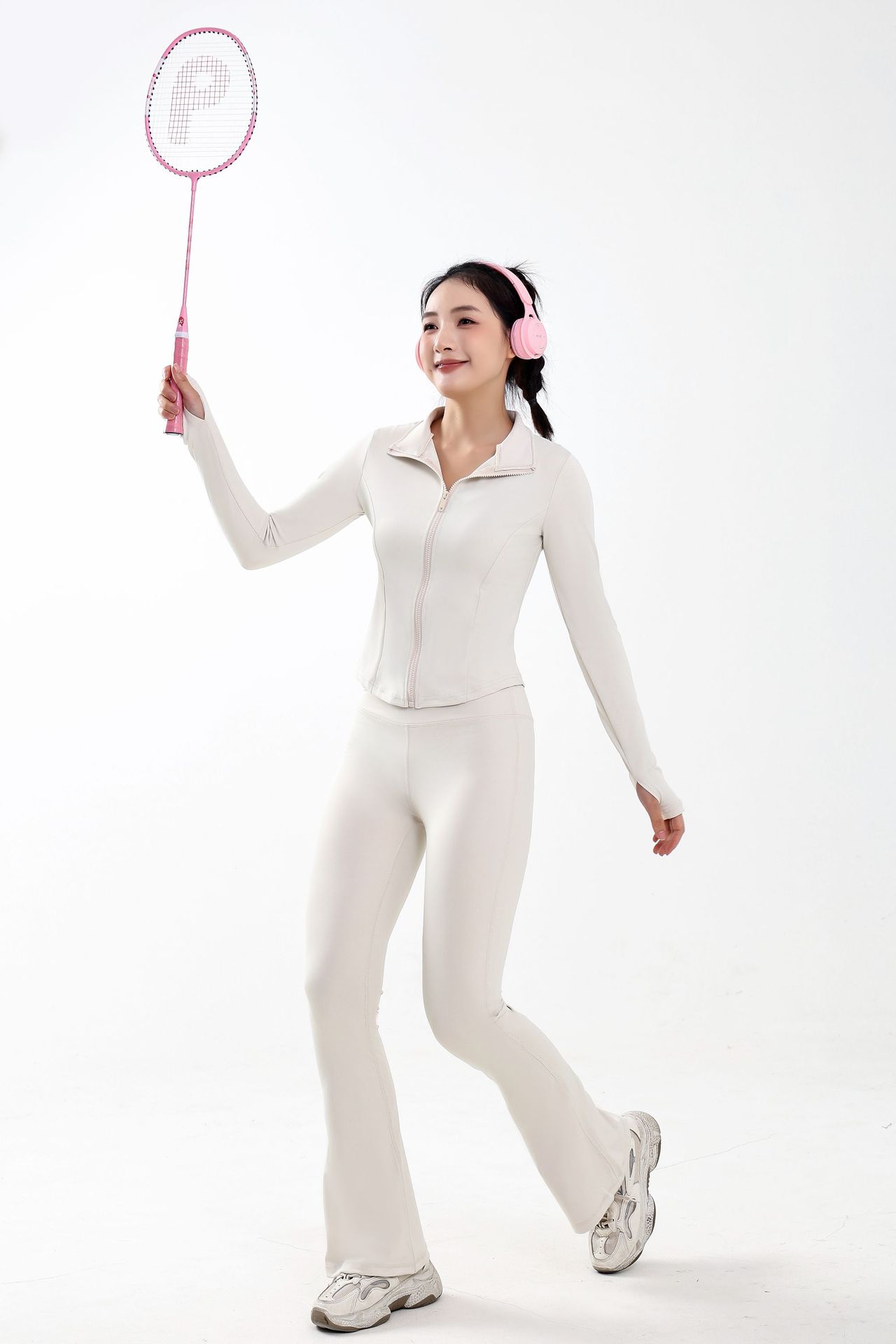 2025年新款微喇瑜伽裤时尚女紧身透气跑步健身裤跨境热卖厂家批发详情20