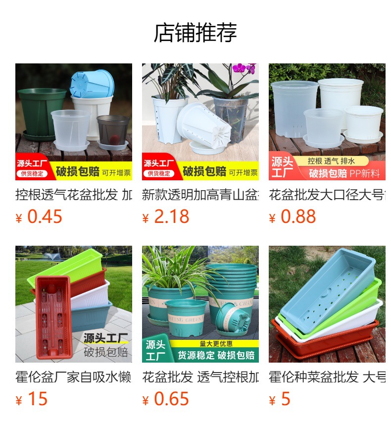 新款储水透明青山盆自吸水懒人盆控根盆朱顶红蝴蝶兰塑料花盆批发详情26