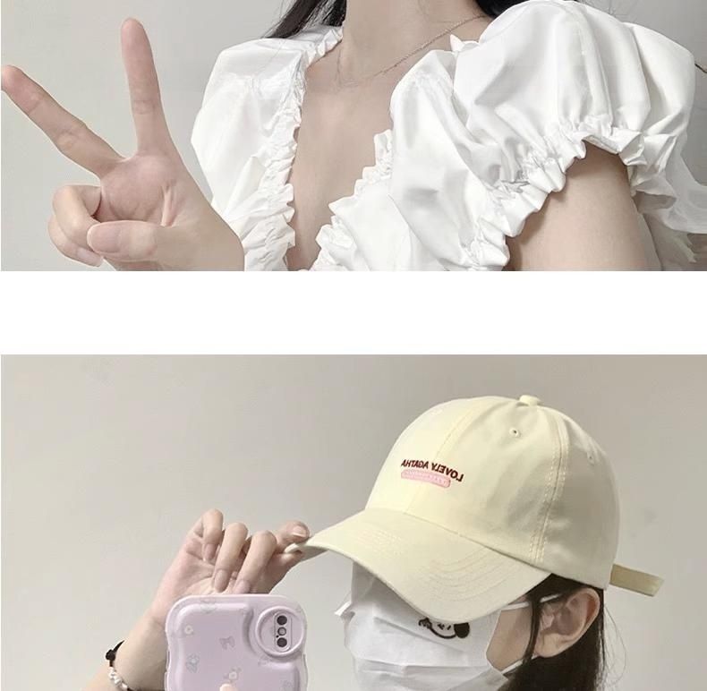 品牌【森多娜】休闲帽 通勤款 新款ins粉色棒球帽子女春夏天韩版时尚百搭字母学生鸭舌帽批发详情11