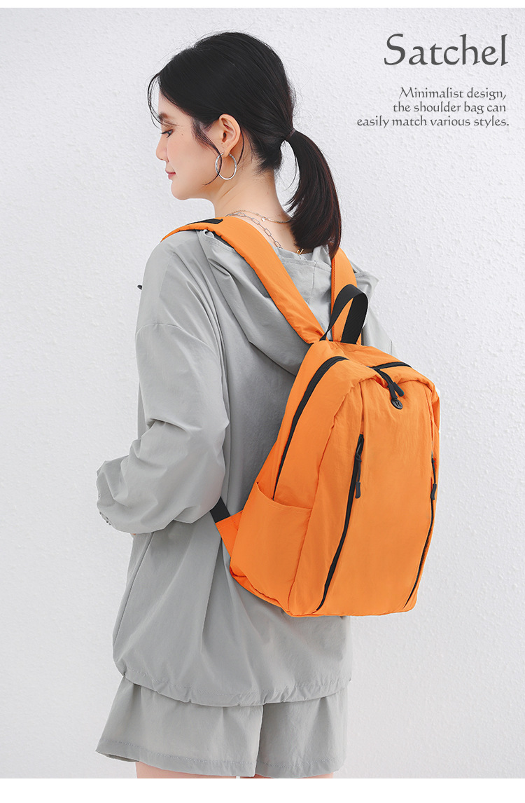 跨境直供亚马逊热销女包 日系尼龙布双肩包 户外休闲百搭通勤背包详情5