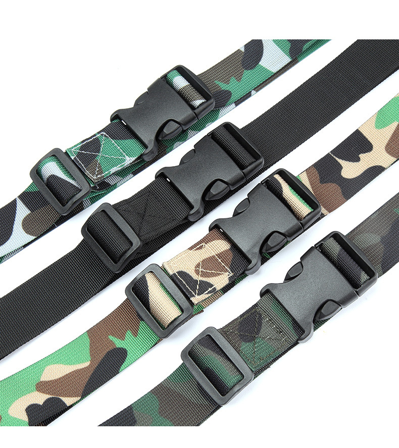 Camouflage military training belts, belts for girls, teenagers, middle school and primary school students, belts for boys, junior high school and senior high school students, button-down belts, canvas pic 2