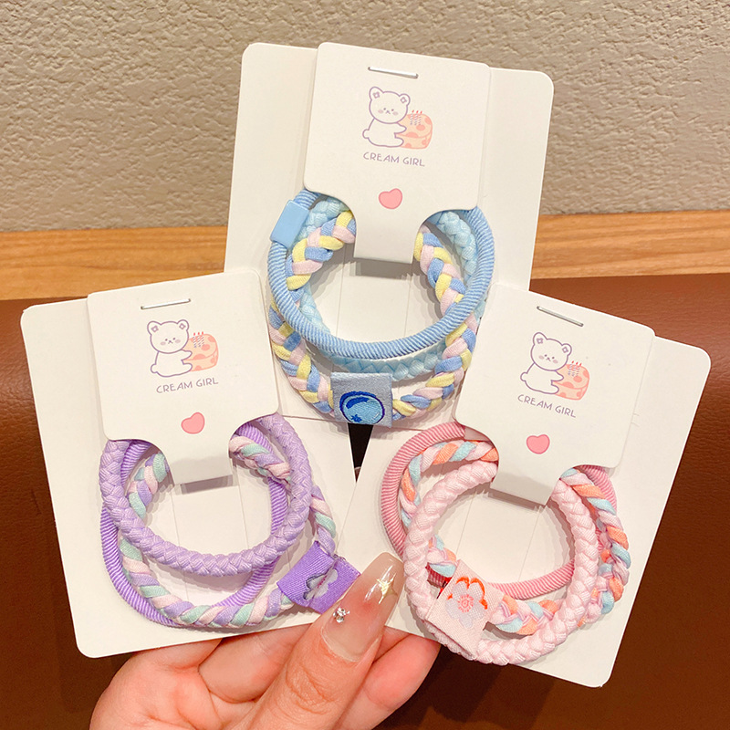 套装高弹力皮筋女扎头发圈简约耐用不伤发头绳高马尾发绳头饰批发详情4