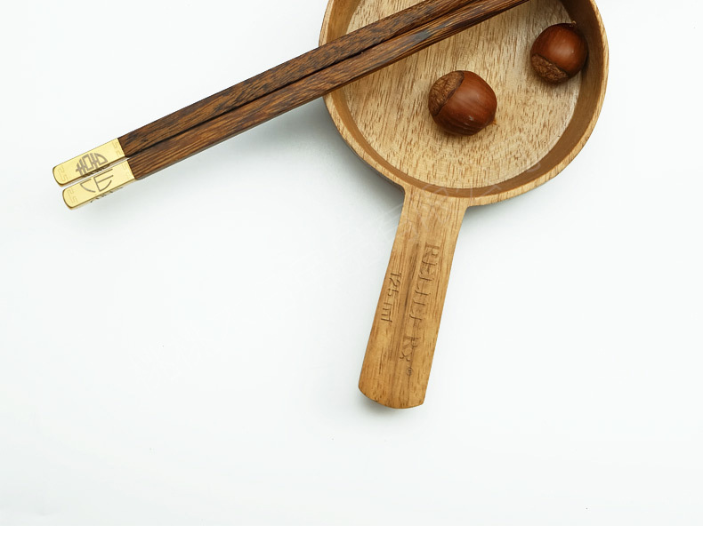 鸡翅木家用筷子金属头精品木筷子芸香木网红分餐家庭红木筷子批发详情17