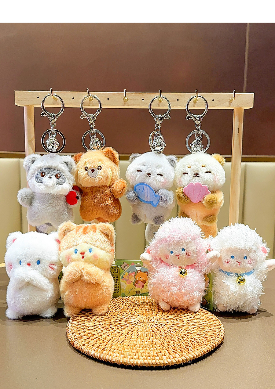 Wholesale of cute rabbit plush keychain pendants and gifts for best friends pic 13