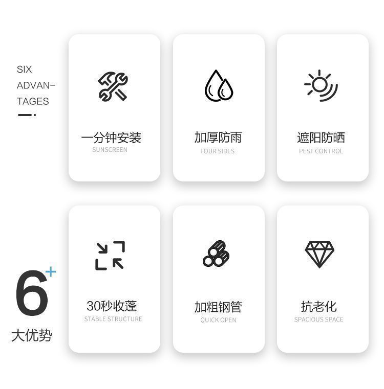 户外伞四脚防雨帐篷户外遮阳棚四角摆摊用雨棚大伞地摊棚子详情4