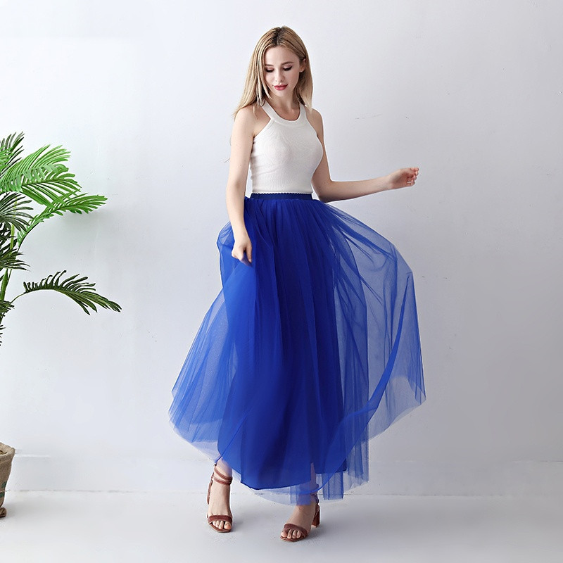 European and American mid-length tulle skirt, tutu skirt for adults, tulle skirt for balls, tulle skirt for women pic 13