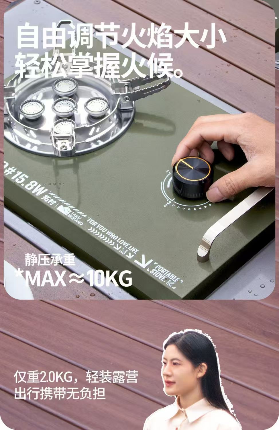 户外IGT卡式炉便携式台嵌两用可折叠桌面气炉野营炉具露营单元炉详情8
