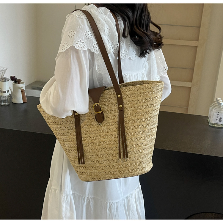 草编大容量包女包编织夏天沙滩女2024新款包包单肩手提托特包大包详情21
