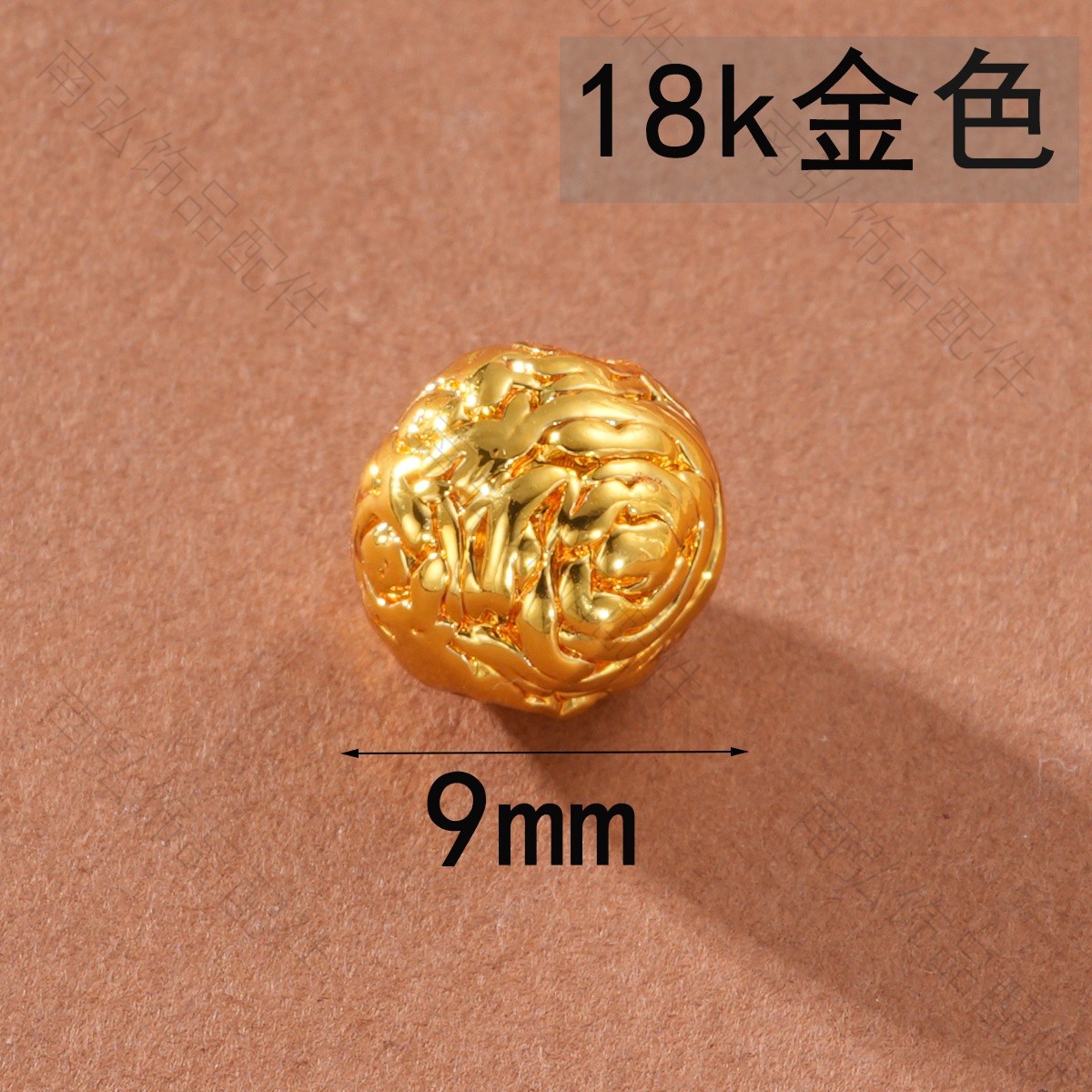 Ancient-style Vietnamese sand gold color-preserving rose large spacer beads high-end DIY bracelet necklace jewelry accessories pic 8