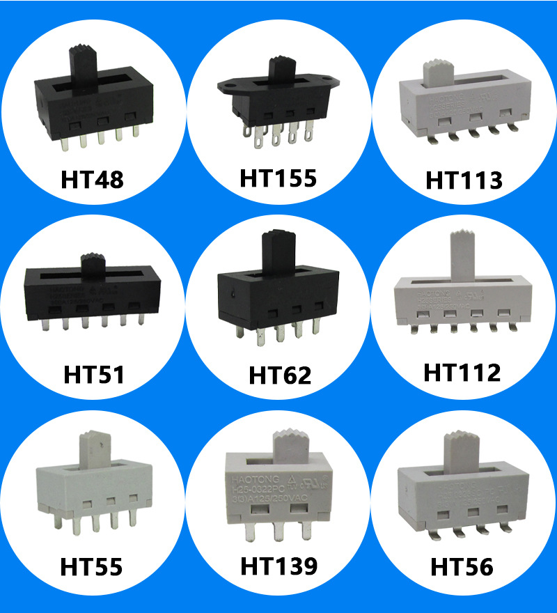 HAOSWITCH vertical HT270 toggle switch, high-power power transfer switch, 3-position 8-pin fluctuation switch pic 3