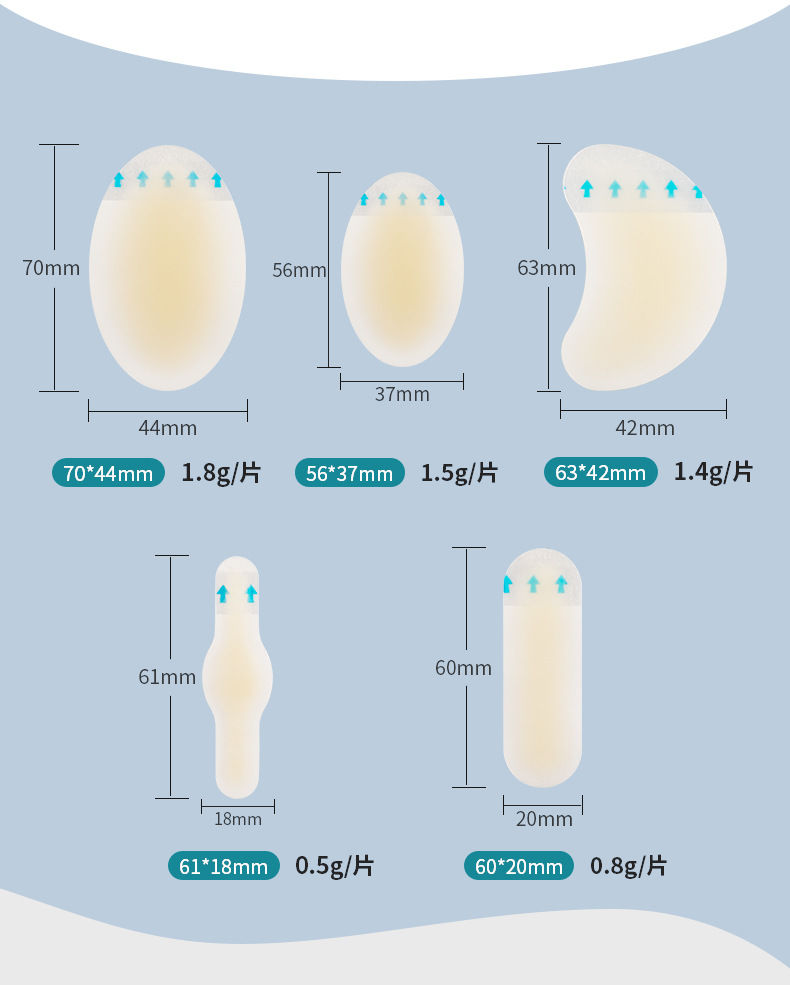 跨境新品高跟鞋防磨脚贴后跟帖 批发 防磨贴足跟贴隐形凝胶水泡贴详情4