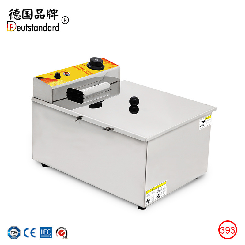Wholesale of commercial desktop cheese, hot dog stick fryers, electric constant-temperature deep fryers, and equipment for making crispy and stringy snacks pic 8