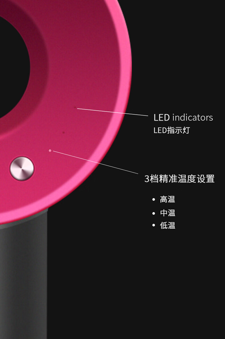 Kuaishou Xiaohongshu high-speed hair dryer, household high-power negative ion bladeless hollow air blower for hair salons pic 13