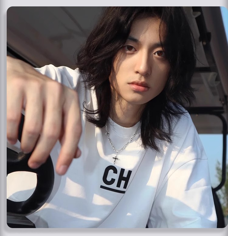 十字架吊坠男士项链潮牌百搭男款潮流男生嘻哈小众高级感链子配饰详情2