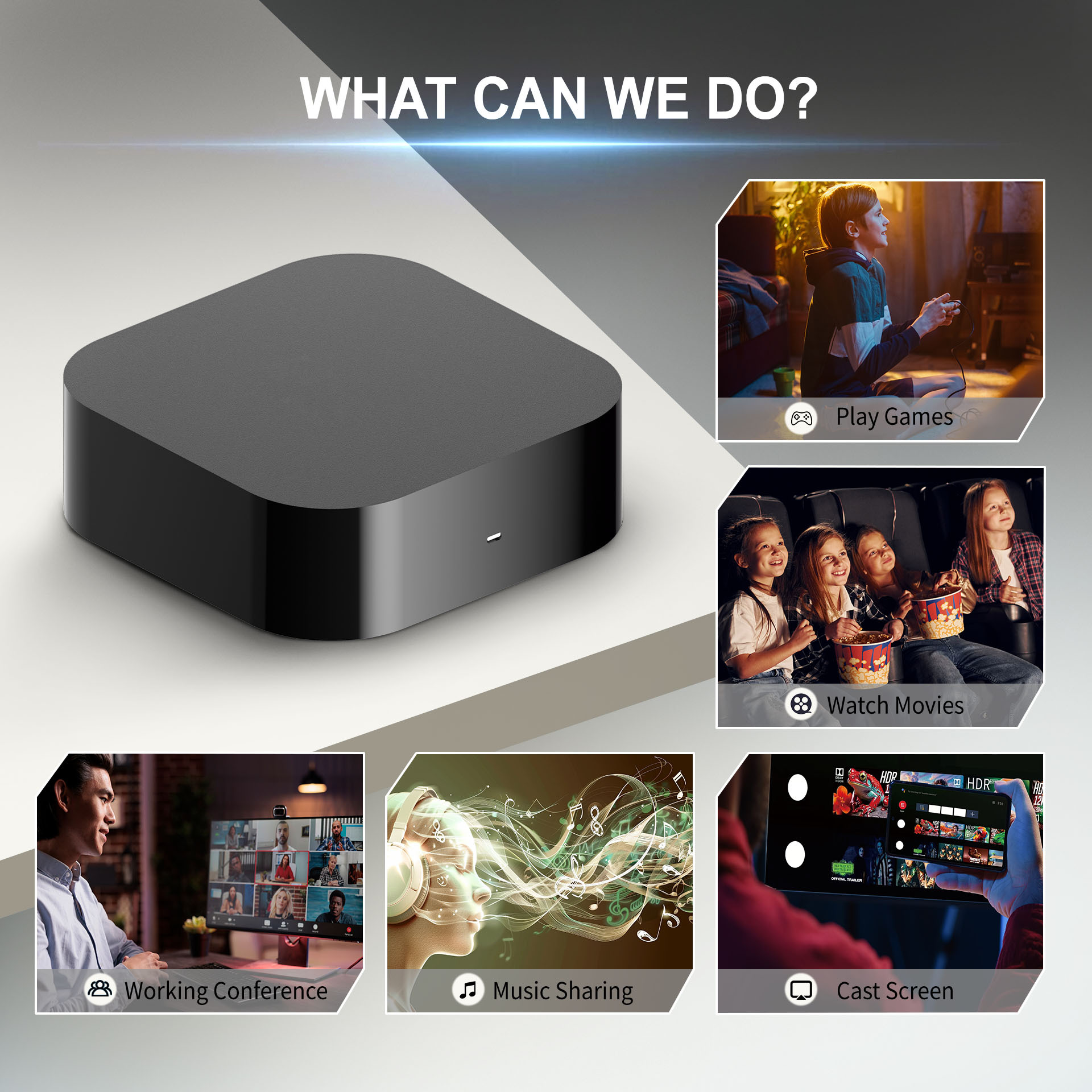The Q2plus foreign trade network TV box with no buffer and WiFi6 high-definition smooth TV box supports Bluetooth voice pic 6