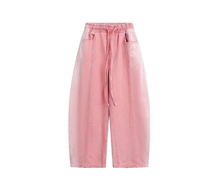 Retro washed curved-cut jeans for men, Spring/Autumn 2026 couple style straight-leg casual long pants pic 9