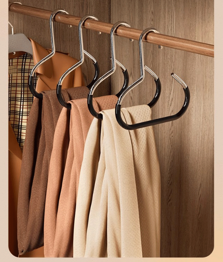 希音TEMU代发多功能帽子圆环衣架宿舍家用防滑围巾丝巾晾衣架详情15