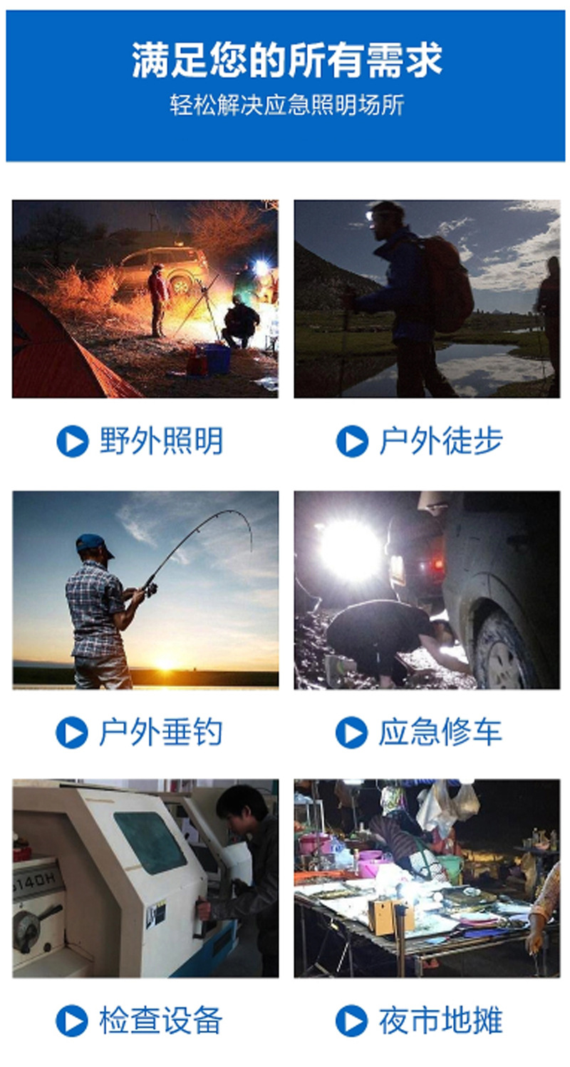 TY-8831S portable camping lamp, household power outage emergency light, outdoor stall long-life solar lighting lamp pic 3