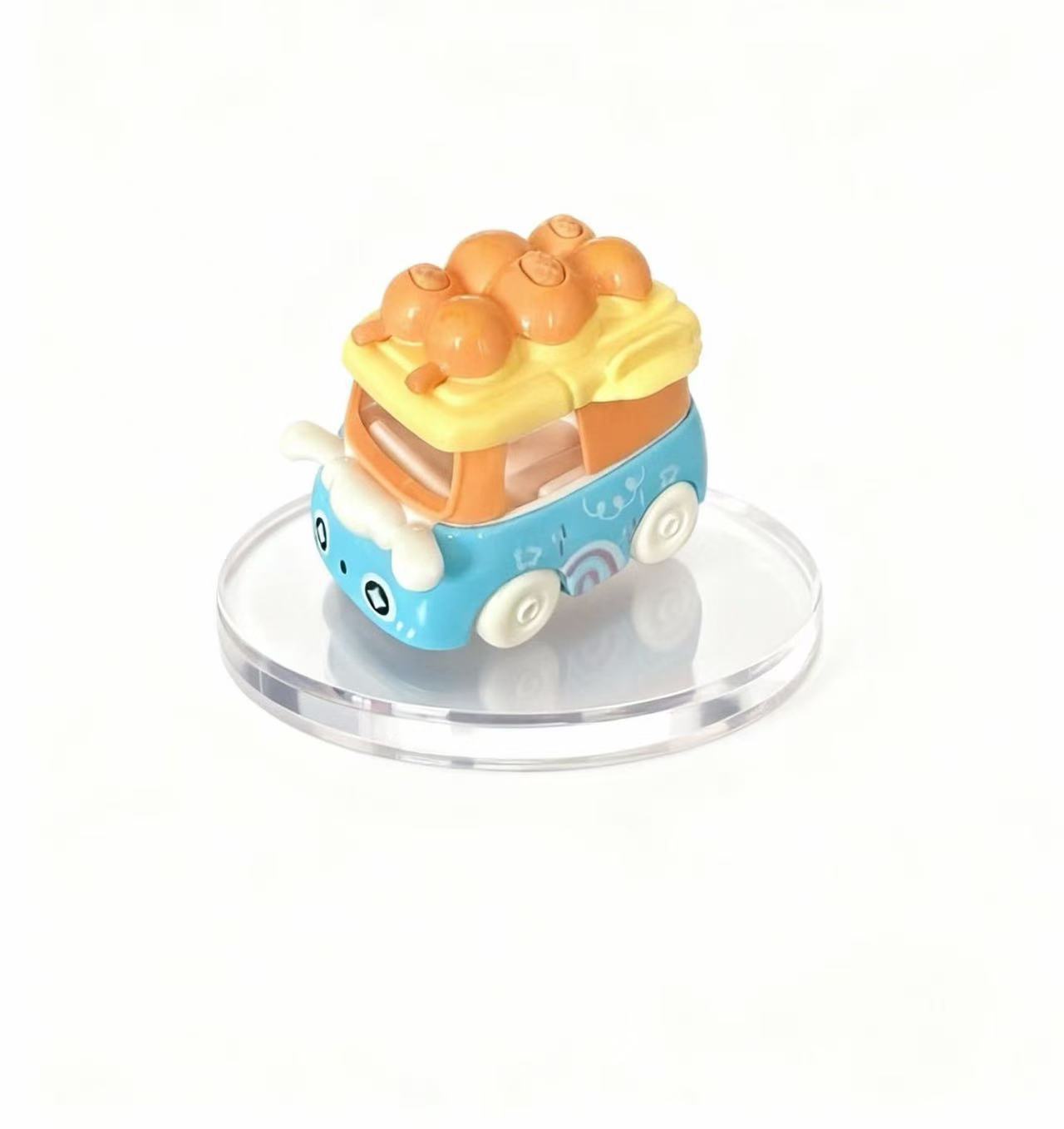 跨境Q版甜品婚庆合金车卡通小汽车玩具娃娃机扭蛋机蛋糕摆件批发详情1