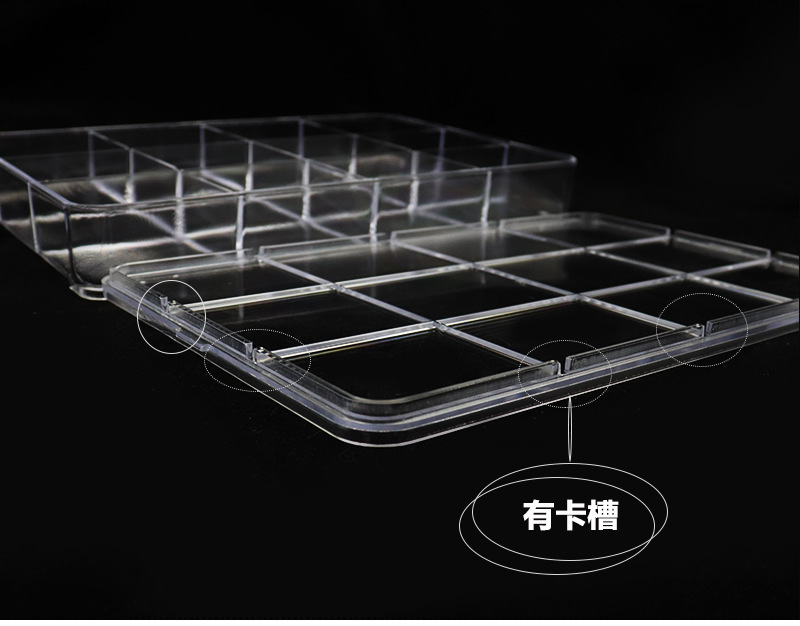 高透明12格翻盖皮筋发夹小串珠收纳整理盒自带厂家价格实惠新料详情25