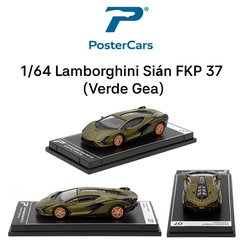 Postercars合金车模1:64超级跑车赛车玩具车模滑行收藏摆件挂卡详情7