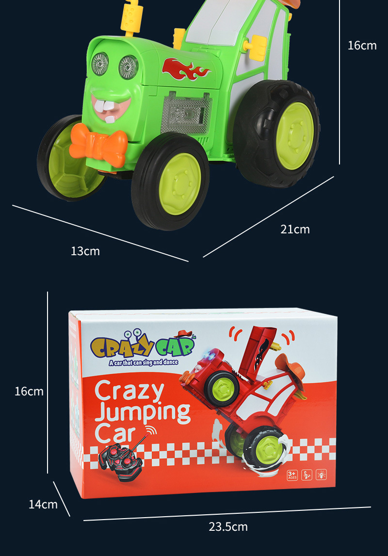 跨境新奇特儿童电动遥控特技车 灯光音乐摇摆翻滚跳舞玩具遥控车 适合男女孩的创意礼物详情20