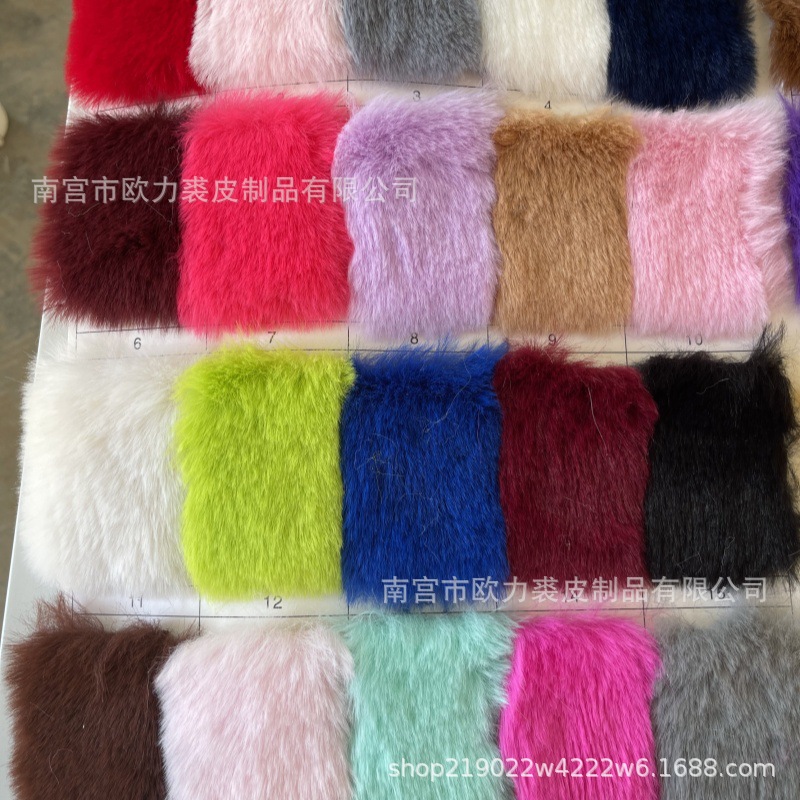 现货批发仿獭兔毛球挂件鞋材辅料服装配件包包diy饰品毛绒球详情10