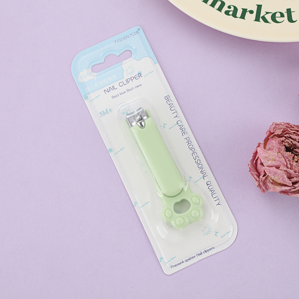 可爱猫爪指甲剪卡通莫兰迪色儿童便携小号宝宝指甲钳母婴用品婴幼儿洗护工具详情4