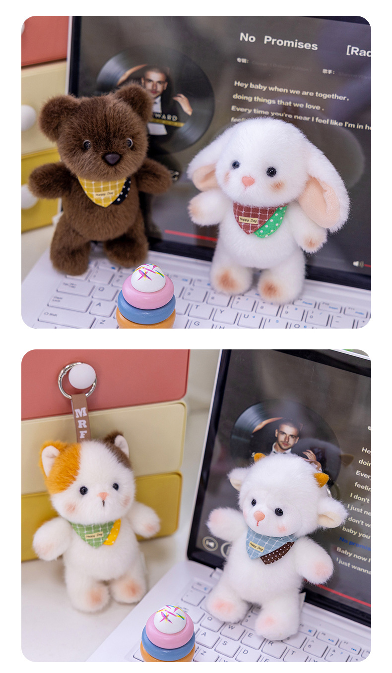 Wholesale and customized plush toys of trendy toys, including panda, deer, dog and pig dolls pic 13