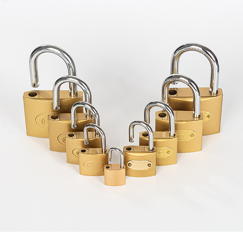 Shengli Factory wholesals copper-like padlock cores, which can be customized for export. Door locks, cabinet locks and anti-theft locks can be made through and open pic 2