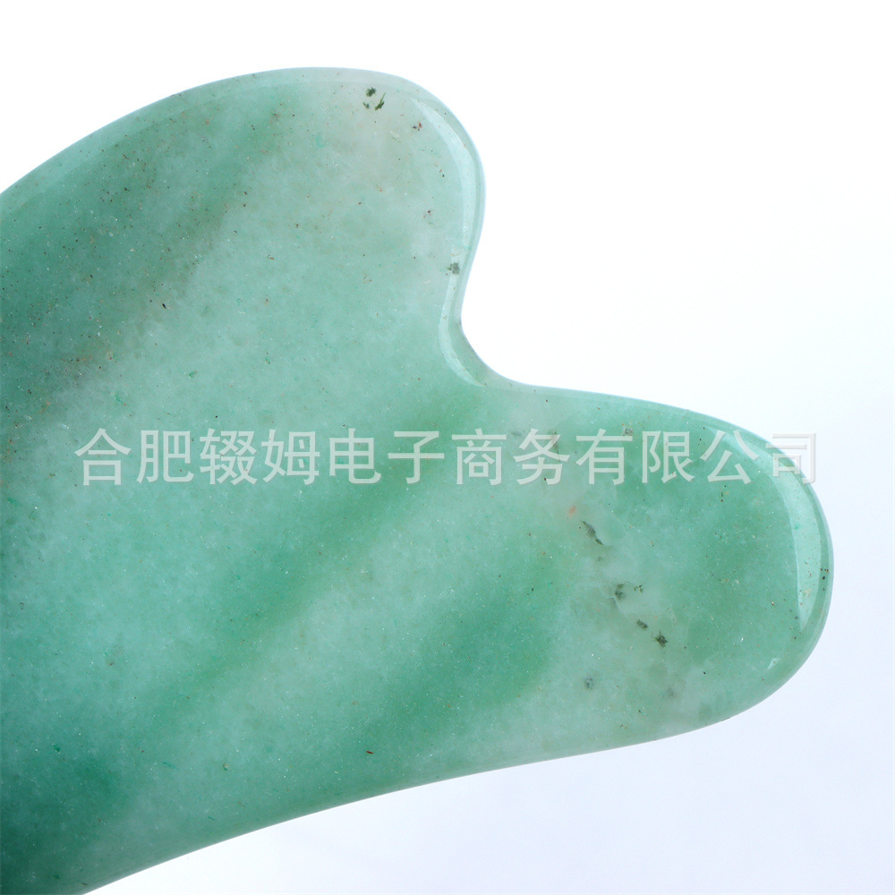 跨境天然玉石滚轮美容器粉晶东陵刮痧板全身通用脸部颈部按摩器详情15