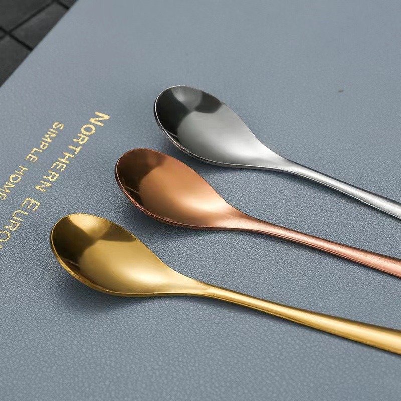 韩式ins风不锈钢长柄咖啡勺 家用调味搅拌勺创意甜品勺不锈钢勺子详情6