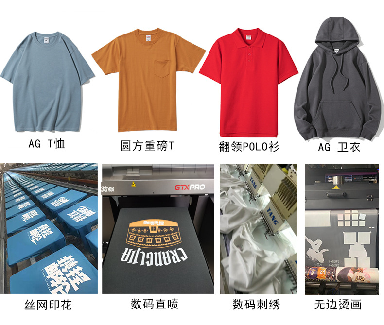 男装秋冬AG400g摇粒绒连帽衫卫衣男重磅加厚纯色男士外套潮牌印花详情1