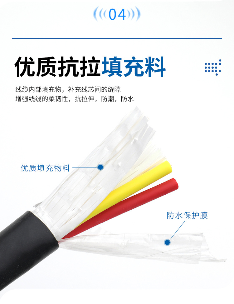 National standard wires, household sheathed wires, home decoration rvv wires, pure copper core flexible wires, 1.5, 2.5, 4 flat sheathed wires, flame retardant pic 9