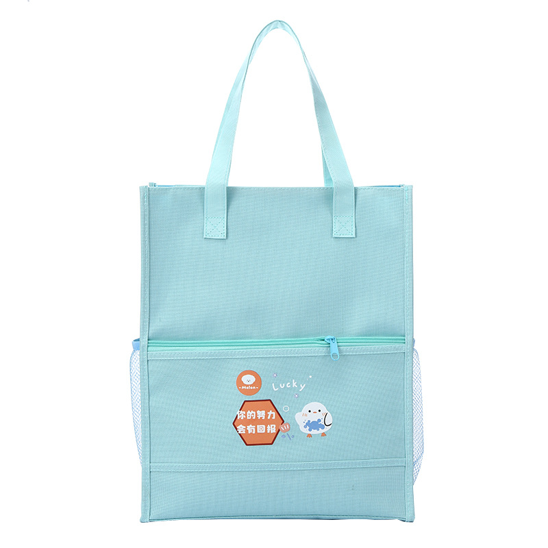 Factory direct supply of cartoon hand-held book bags for primary school students, lightweight and reducing burden. Carefully selected bags for after-school training and remedial classes. Practical and durable school bags for primary school students pic 9