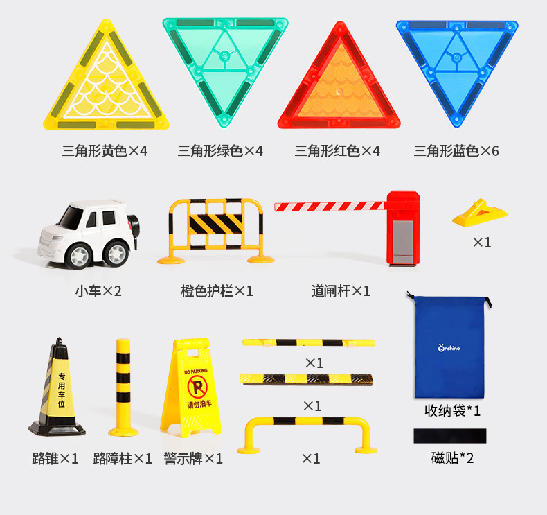 ONSHINE/ Childhood Infinity 4D Diamond Surface Nature Three-Dimensional Color Window Magnetic Sheet Urban Traffic Engineering Architecture pic 15