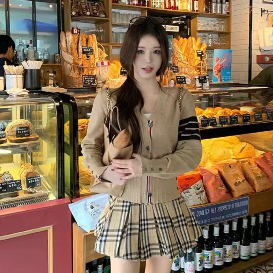 TbB knitted cardigan for women 26, new four-bar trendy brand, school style, stylish, versatile, spring and autumn sweater coat, thick pic 10