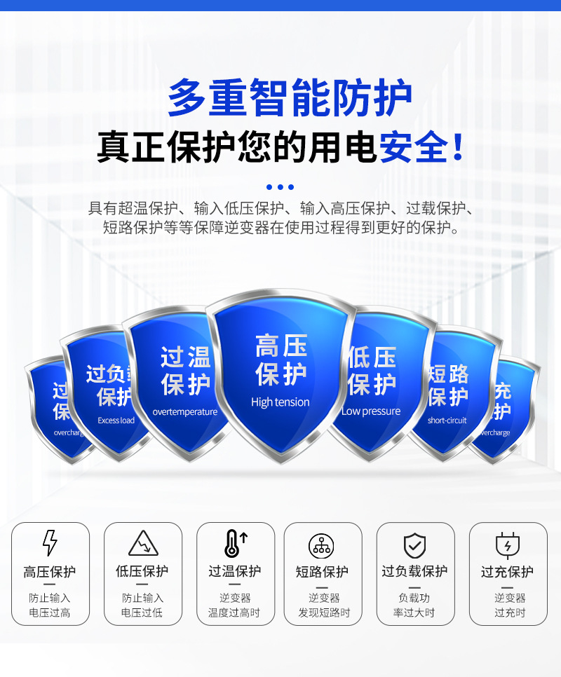 Solar photovoltaic waterproof single-phase and three-phase power generation system WiFi-connected pure sine wave micro grid-connected inverter pic 5