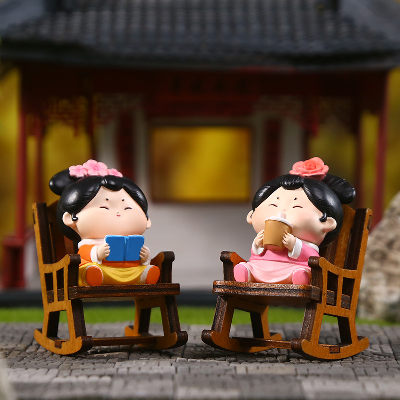 The Sugar Princess series of resin handicrafts, ancient-style desktop decorative items, and various cute and fun doll figurines pic 2
