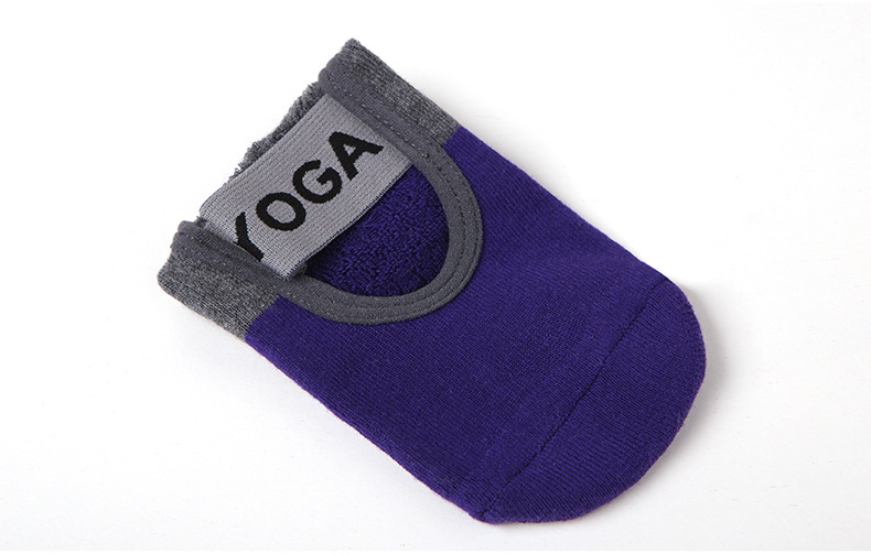 瑜伽袜精梳棉毛巾底点胶一字宽系带低筒运动袜防磨防摩擦设计防臭详情16