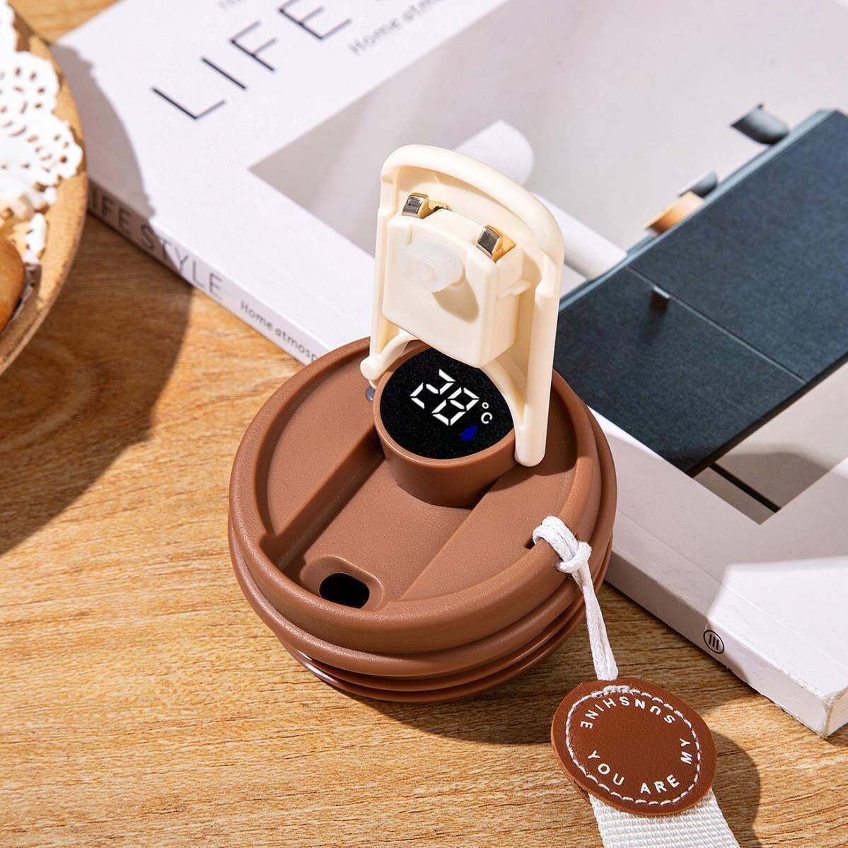 创意智能咖啡杯316不锈钢保温杯子礼品杯户外便携随行杯运动水杯详情4