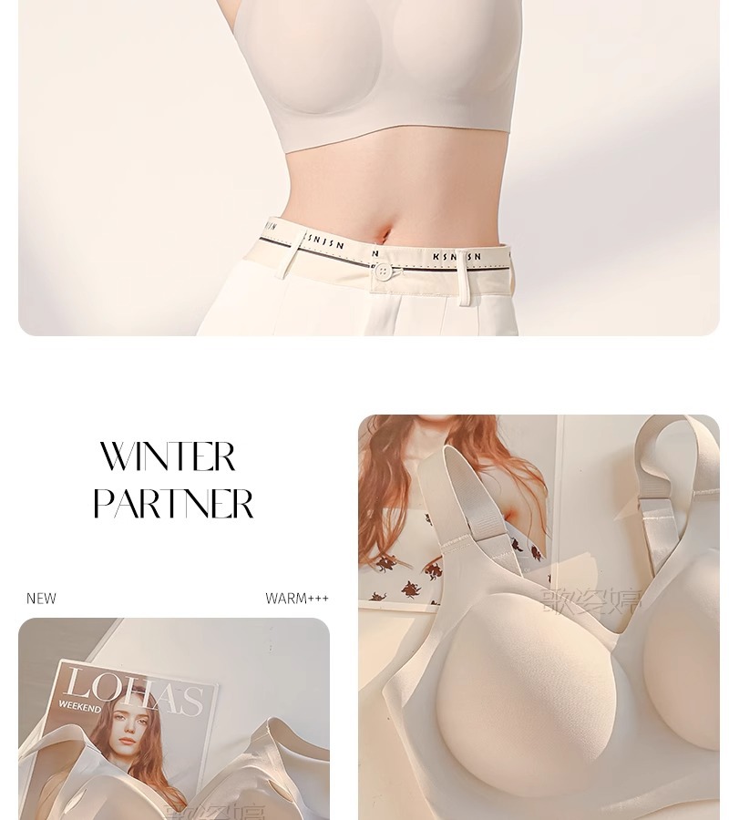 无痕内衣女大胸显小聚拢全罩杯薄款防下垂收副乳大码塑型文胸罩夏详情28