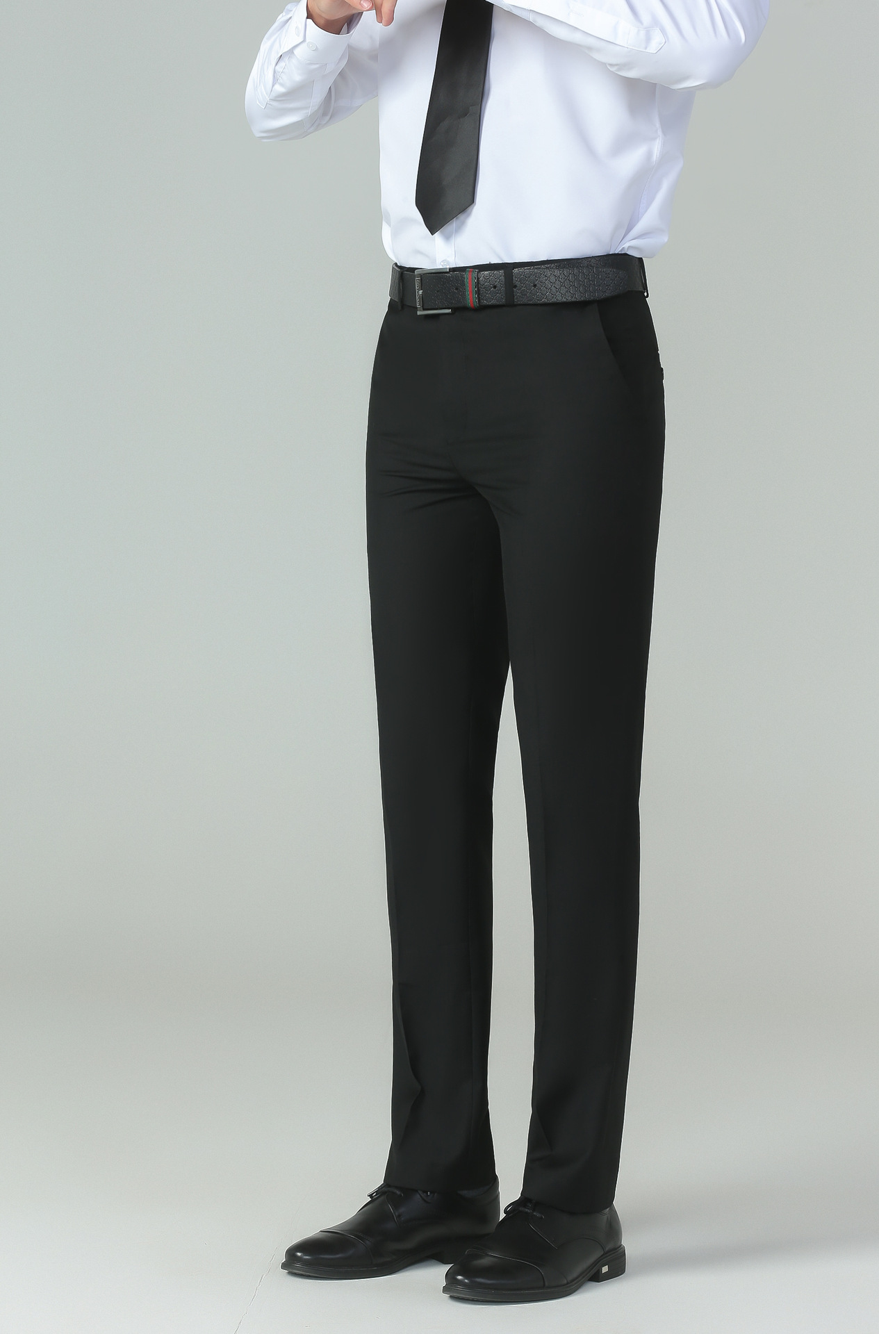 新款夏季西裤男款直筒裤韩版修身黑色灰色藏青色西服裤子时尚西裤详情22