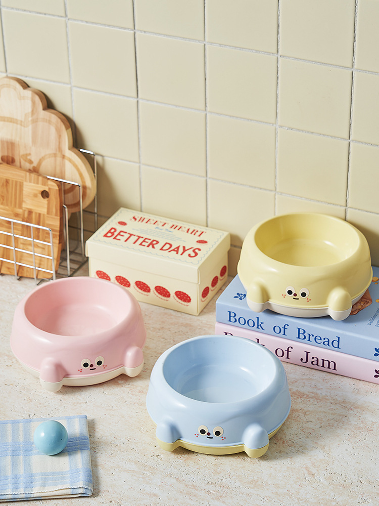 Factory pet bowl, stainless steel cat slanted neck guard drinking bowl, high-legged single bowl cat bowl, anti-slip and anti-tipping tableware pic 16