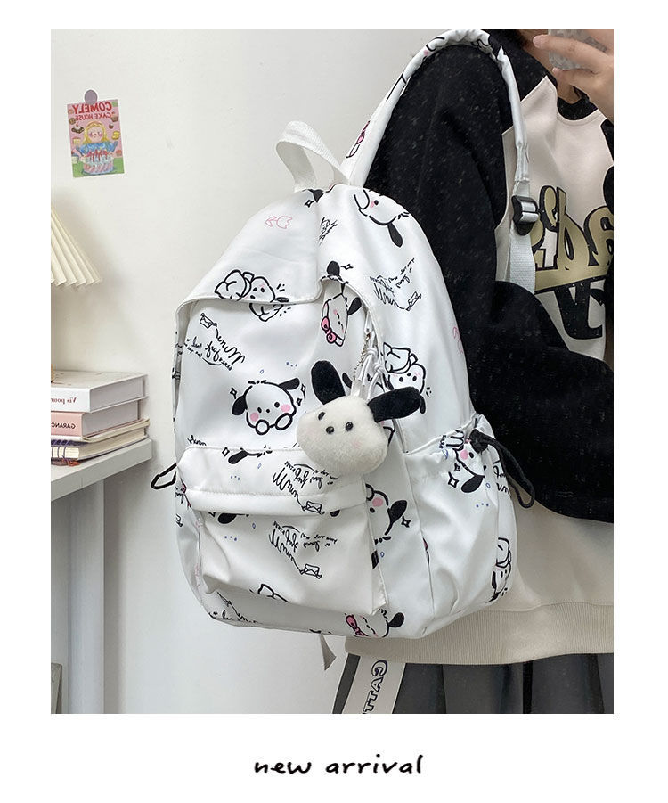 小众帕恰狗少女书包初中生ins软妹背包女高中学生大容量双肩包女详情10