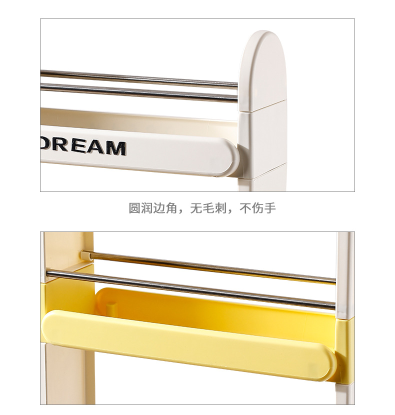 缝隙超窄柜冰箱外侧厨房卫生间浴室置物架洗衣机边收纳夹缝置物架详情24